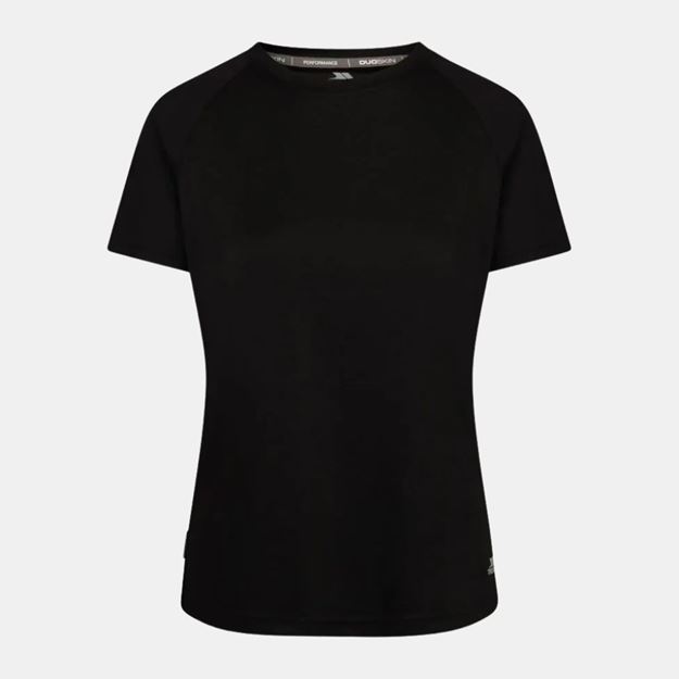Picture of TRESPASS WOMENS DUOSKIN SPORTS TOP CLAUDETTE BLACK